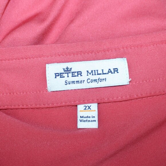 Men's Peter Millar Summer Comfort Polo Shirt Golf Polo Shirt Men's Size 2X - Picture 5 of 7